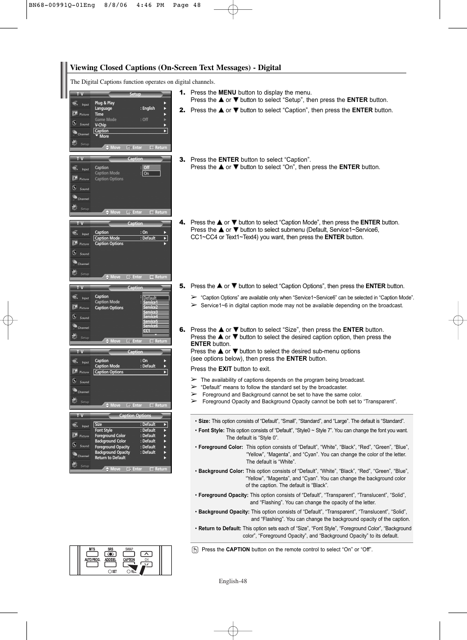 Samsung HPS6373X-XAA User Manual | Page 48 / 64