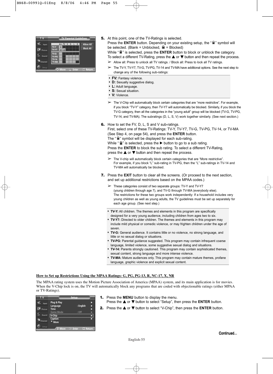Samsung HPS6373X-XAA User Manual | Page 55 / 64