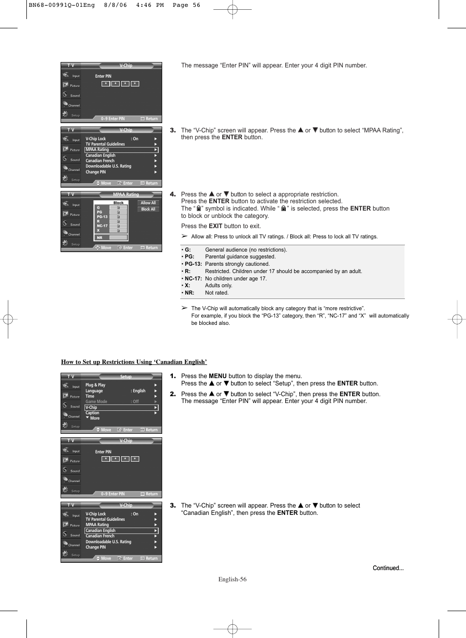Samsung HPS6373X-XAA User Manual | Page 56 / 64