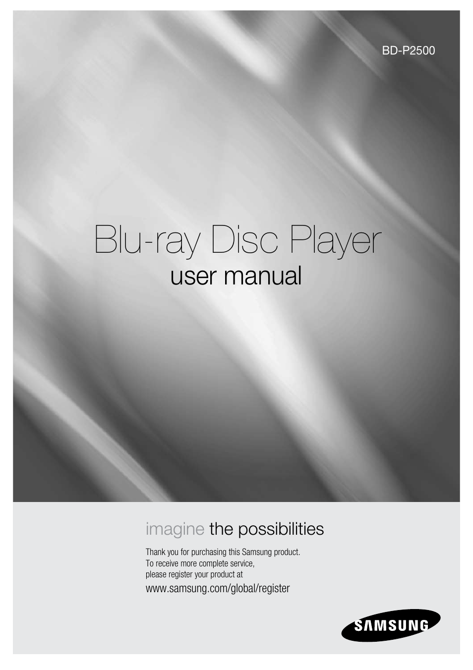 Samsung BD-P2500-XAA User Manual | 73 pages