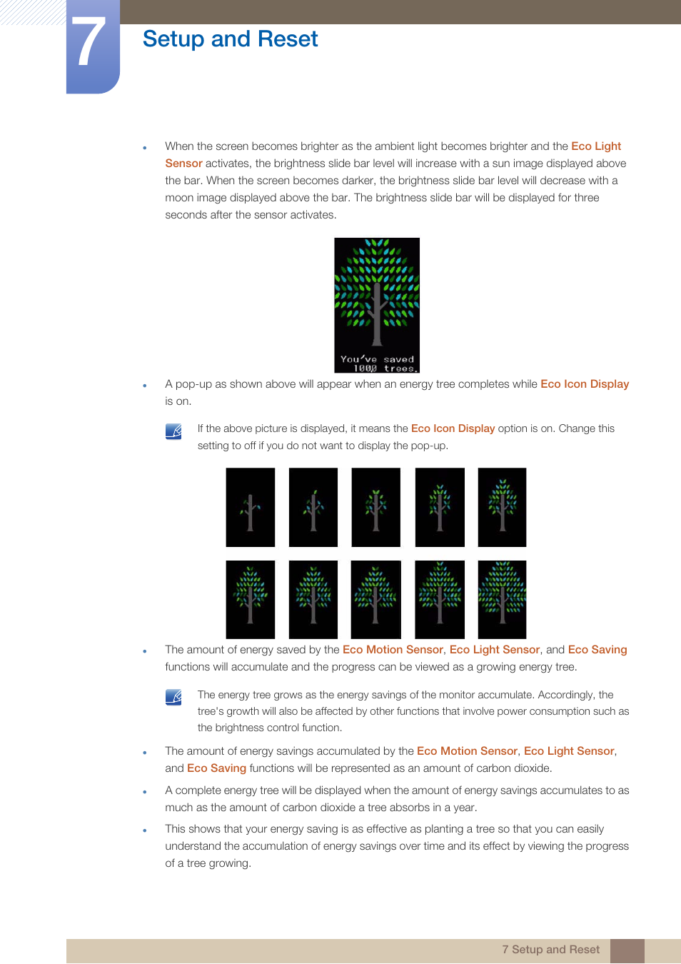 Setup and reset | Samsung LS23A950DS-ZA User Manual | Page 60 / 90