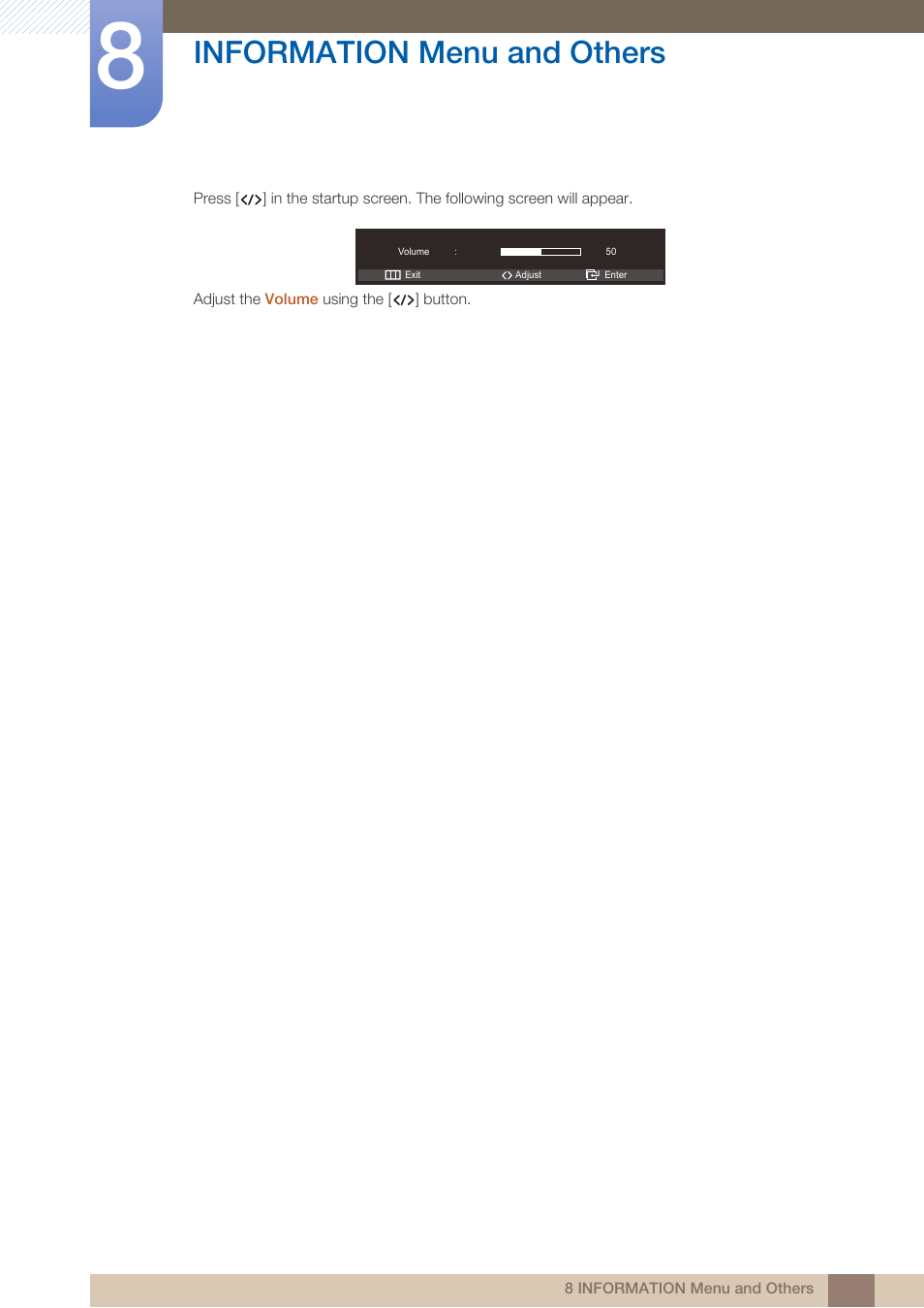 Information menu and others | Samsung LS23A950DS-ZA User Manual | Page 69 / 90