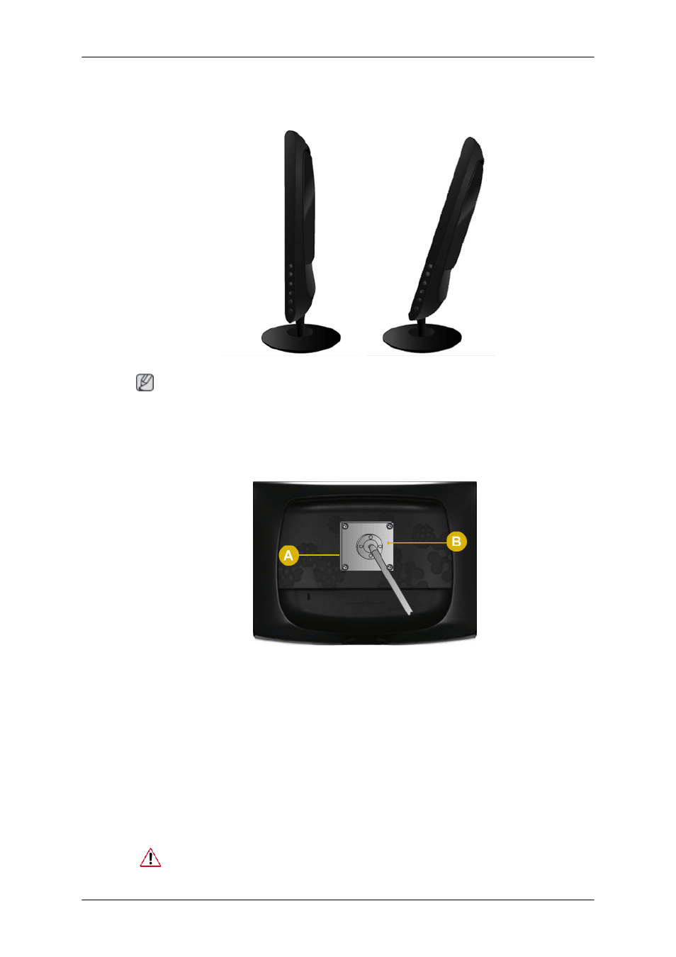 Using the stand, Folding the base, Attaching a base | Samsung LS23CMZKFV-ZA User Manual | Page 8 / 15