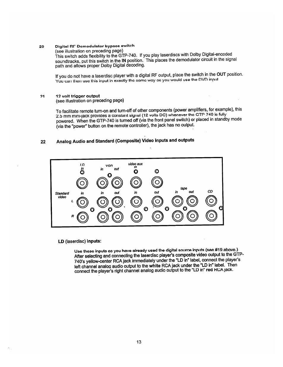 Adcom GTP-740 User Manual | Page 14 / 48