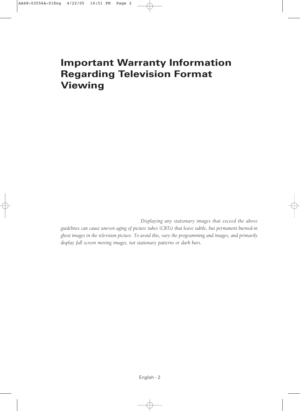 Samsung TXR3079WHKXXAC User Manual | Page 2 / 80