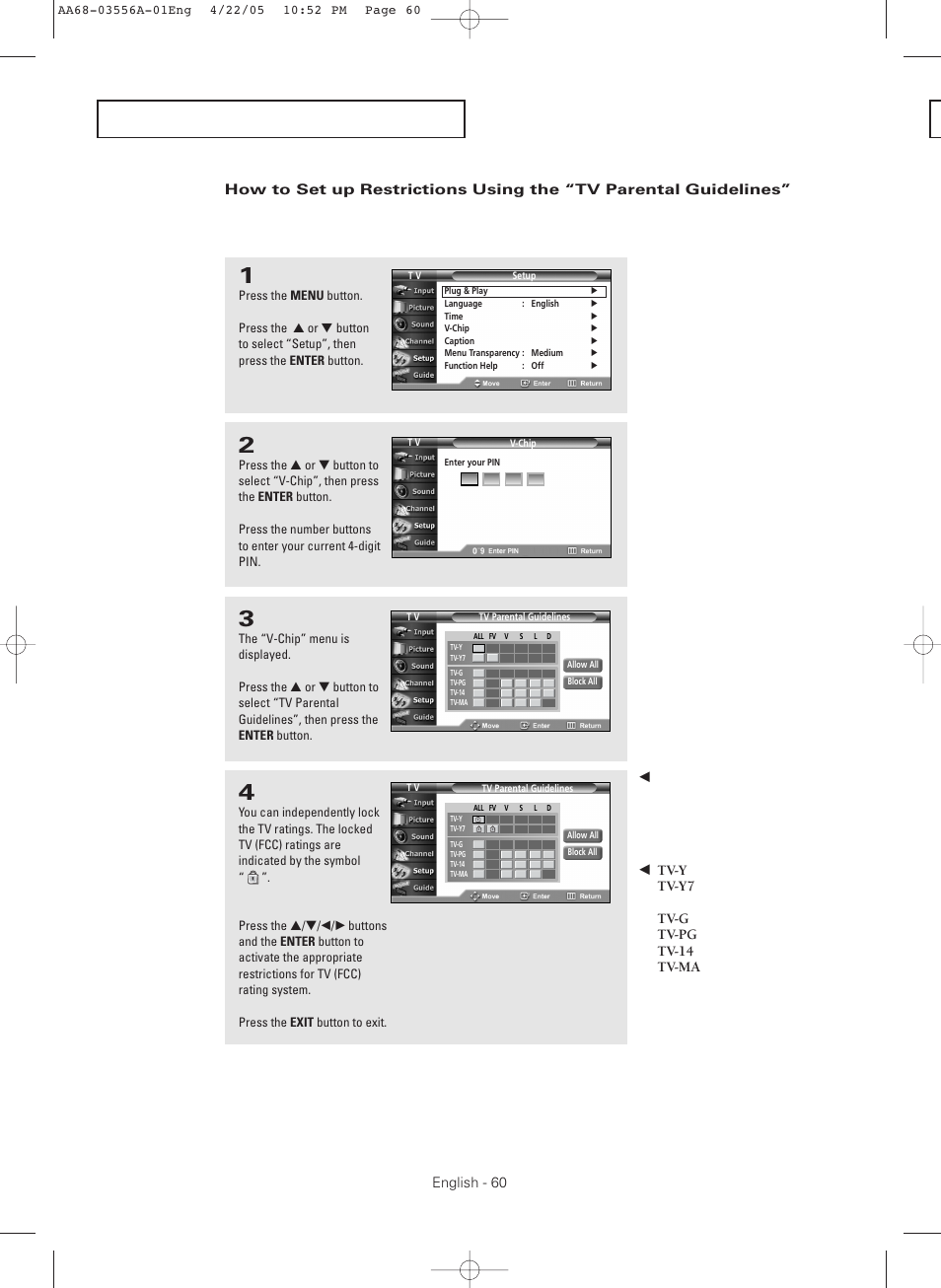 Samsung TXR3079WHKXXAC User Manual | Page 60 / 80
