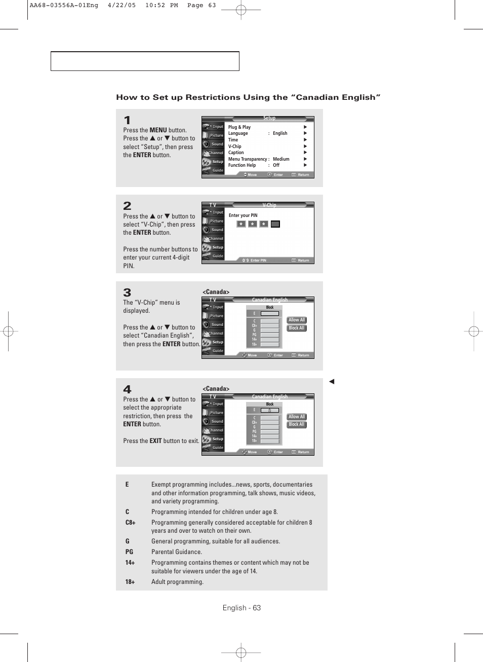 Samsung TXR3079WHKXXAC User Manual | Page 63 / 80