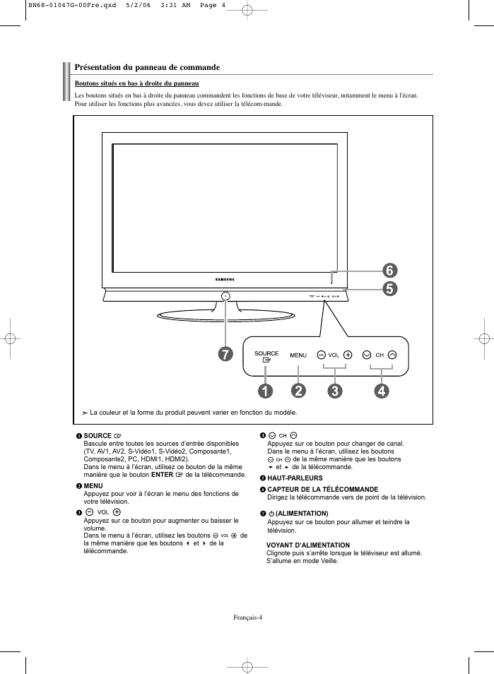 Samsung LNS5797DX-XAA User Manual | Page 106 / 302