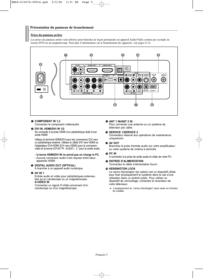 Samsung LNS5797DX-XAA User Manual | Page 107 / 302