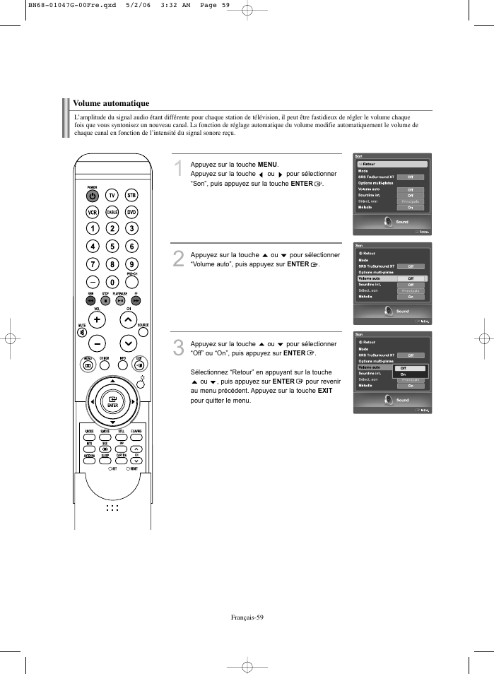 Samsung LNS5797DX-XAA User Manual | Page 161 / 302