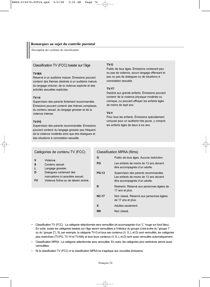 Samsung LNS5797DX-XAA User Manual | Page 176 / 302