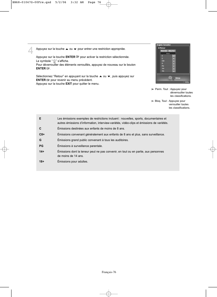 Samsung LNS5797DX-XAA User Manual | Page 178 / 302