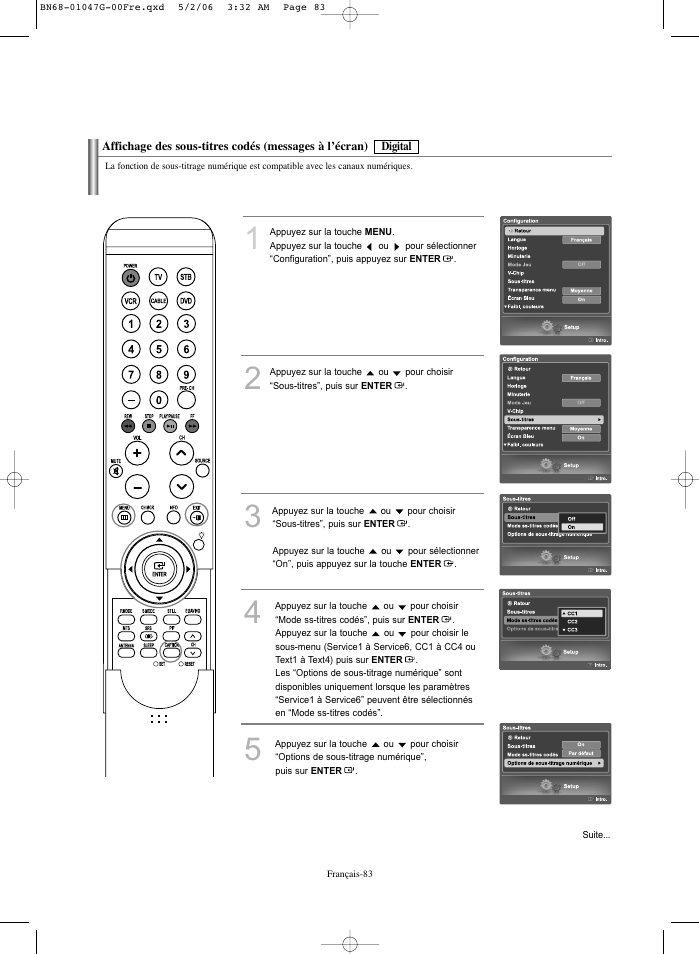 Samsung LNS5797DX-XAA User Manual | Page 185 / 302