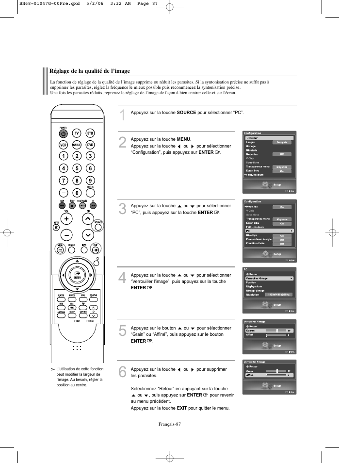 Samsung LNS5797DX-XAA User Manual | Page 189 / 302