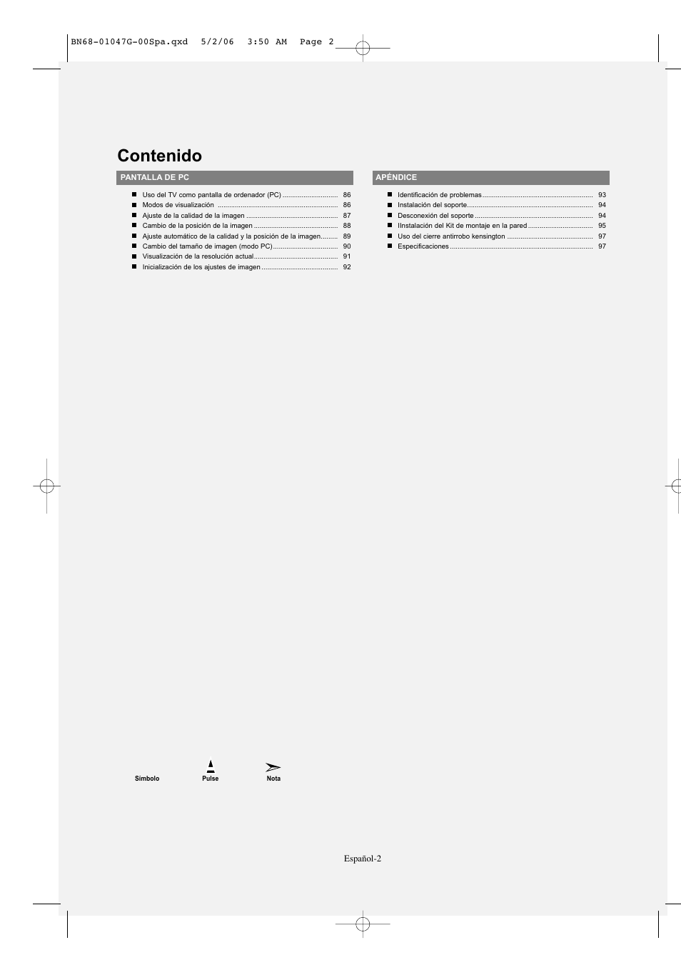 Samsung LNS5797DX-XAA User Manual | Page 204 / 302