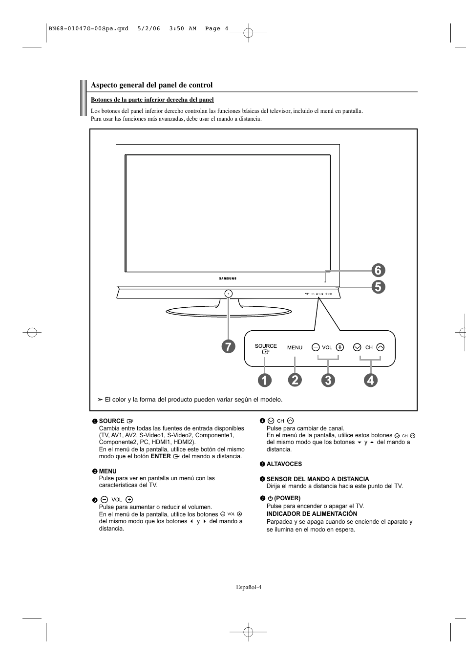 Samsung LNS5797DX-XAA User Manual | Page 206 / 302