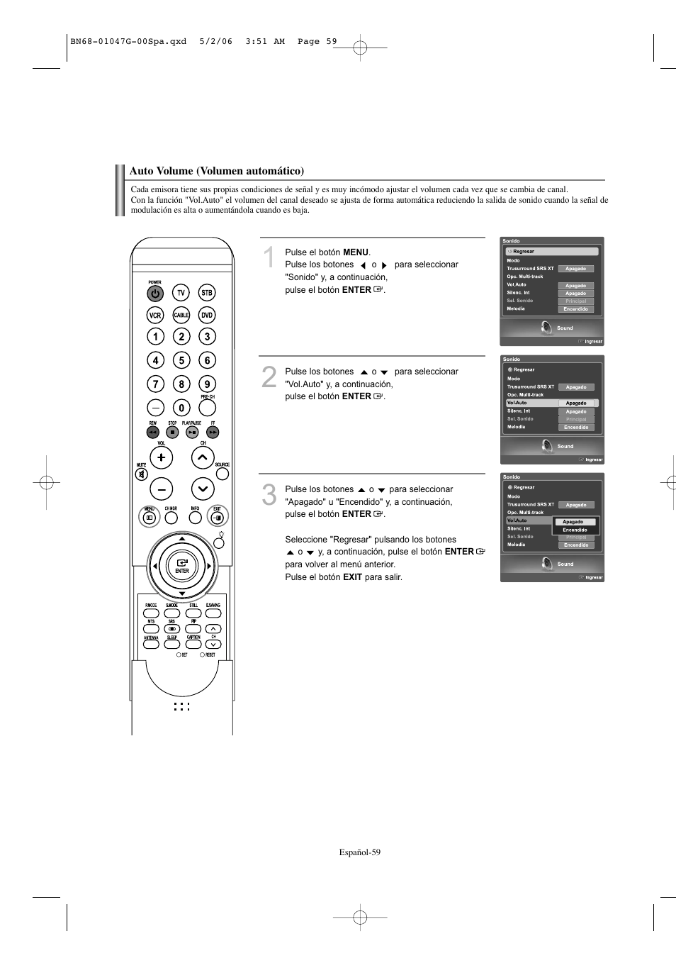 Samsung LNS5797DX-XAA User Manual | Page 261 / 302