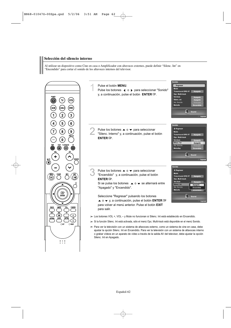 Samsung LNS5797DX-XAA User Manual | Page 264 / 302