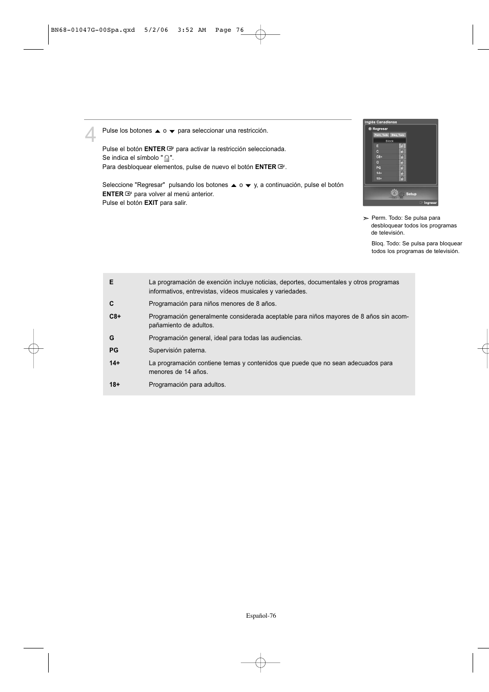 Samsung LNS5797DX-XAA User Manual | Page 278 / 302
