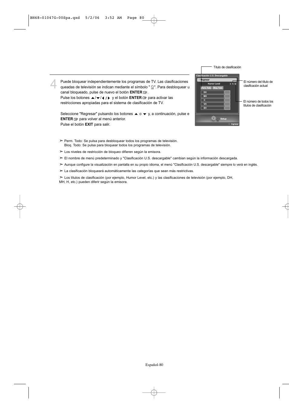 Samsung LNS5797DX-XAA User Manual | Page 282 / 302