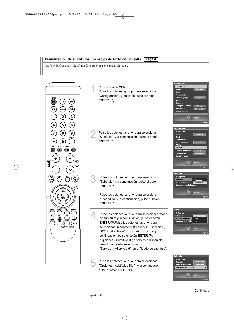 Samsung LNS5797DX-XAA User Manual | Page 285 / 302
