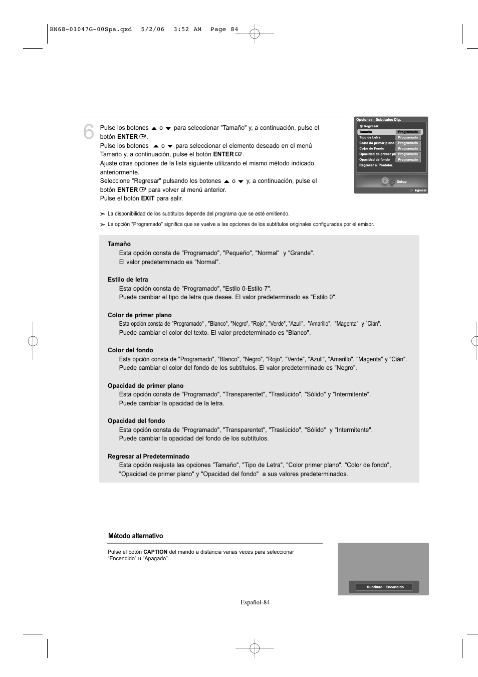 Samsung LNS5797DX-XAA User Manual | Page 286 / 302