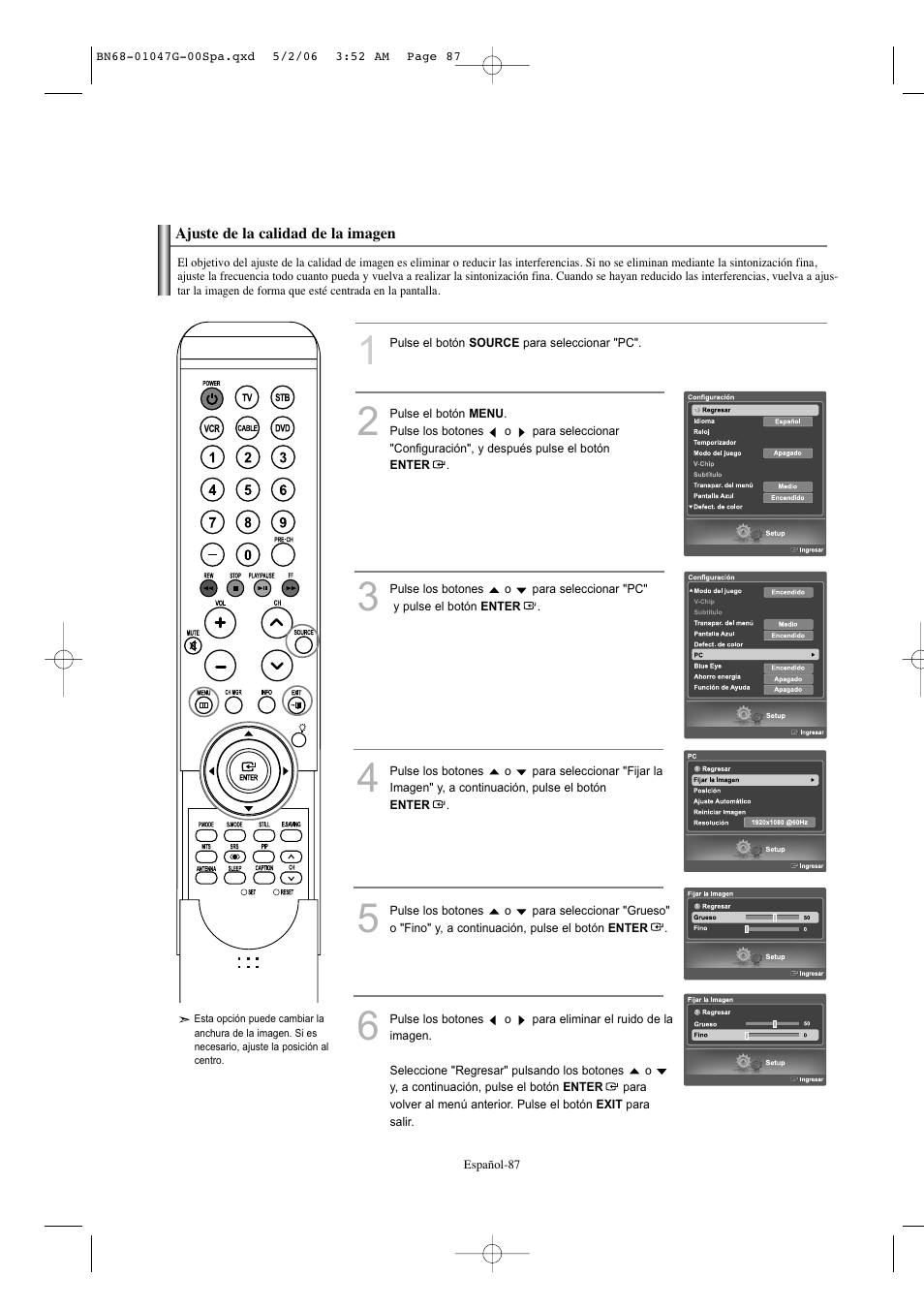 Samsung LNS5797DX-XAA User Manual | Page 289 / 302