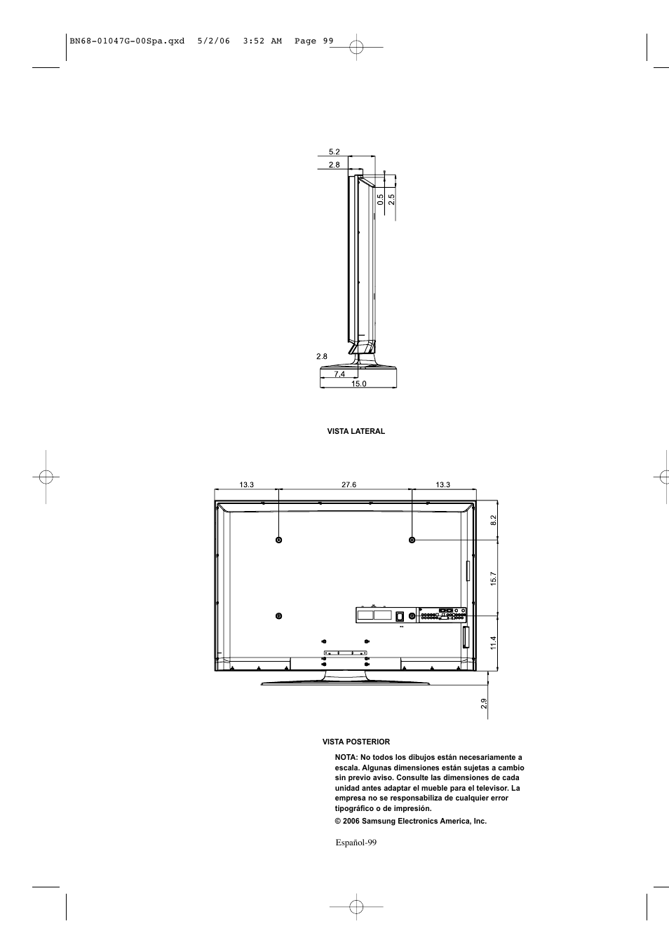 Samsung LNS5797DX-XAA User Manual | Page 301 / 302