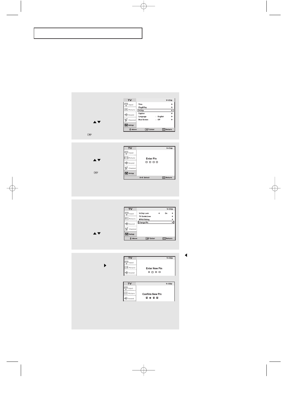 Using the v-chip | Samsung LTN1535X-XAC User Manual | Page 39 / 49