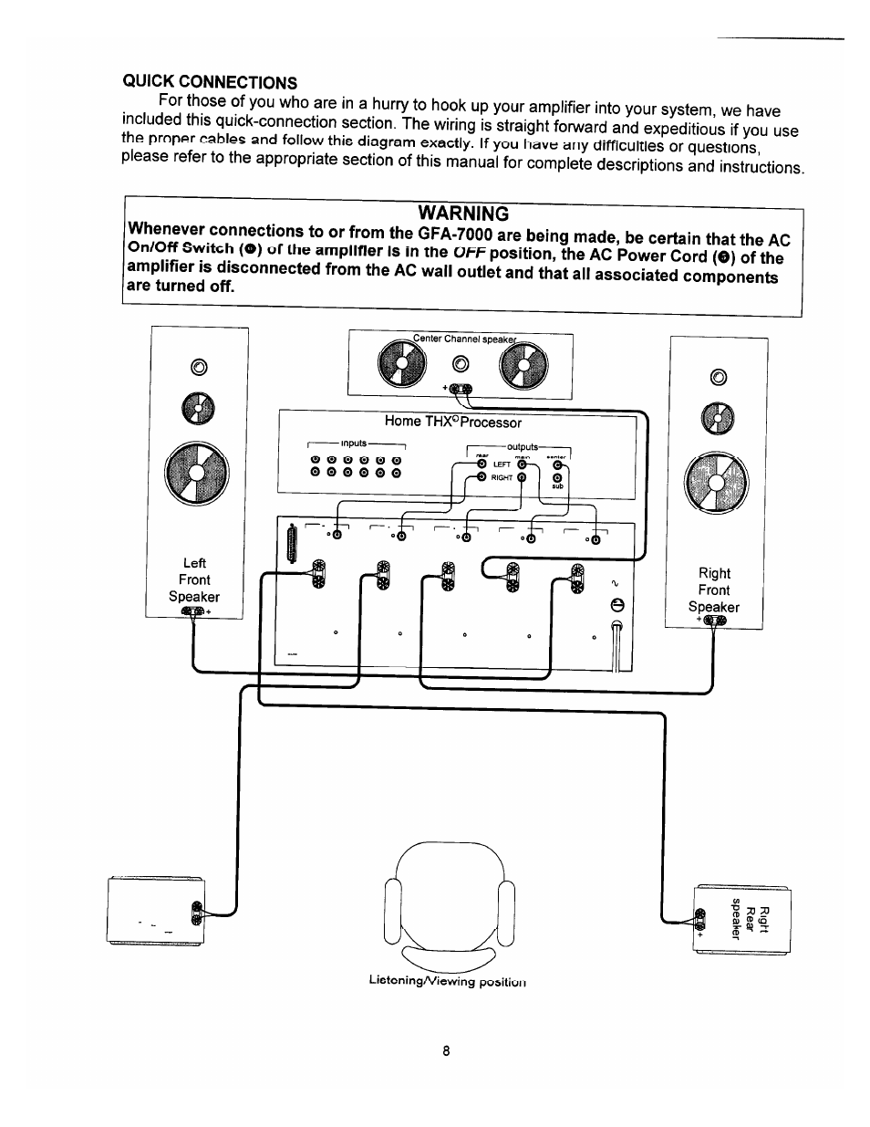 Adcom THX GFA-7000 User Manual | Page 10 / 16