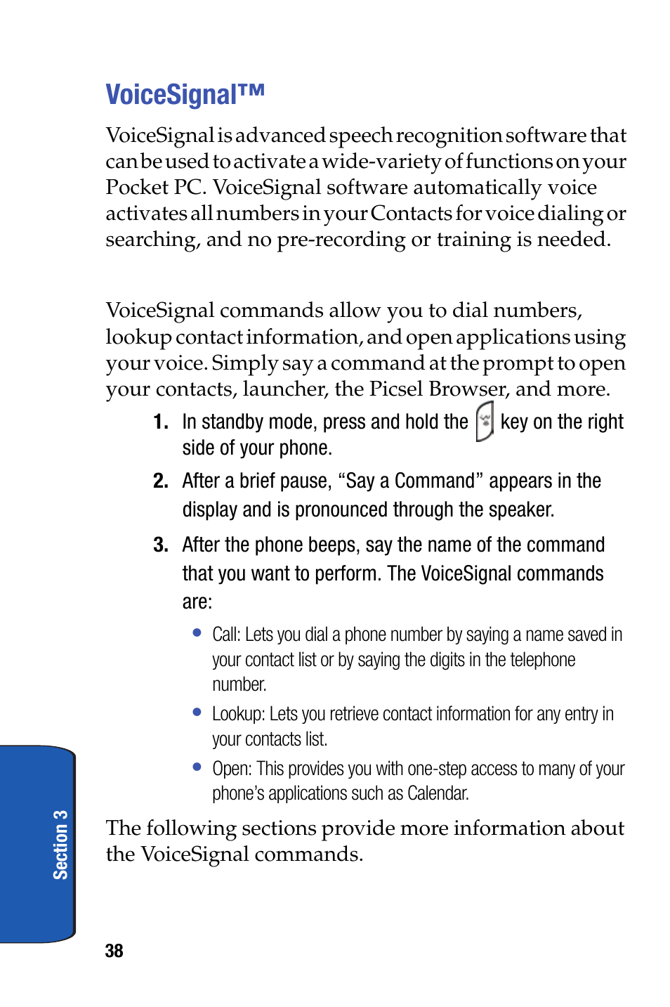 Voicesignal | Samsung SCH-I730ZKVXAR User Manual | Page 38 / 214