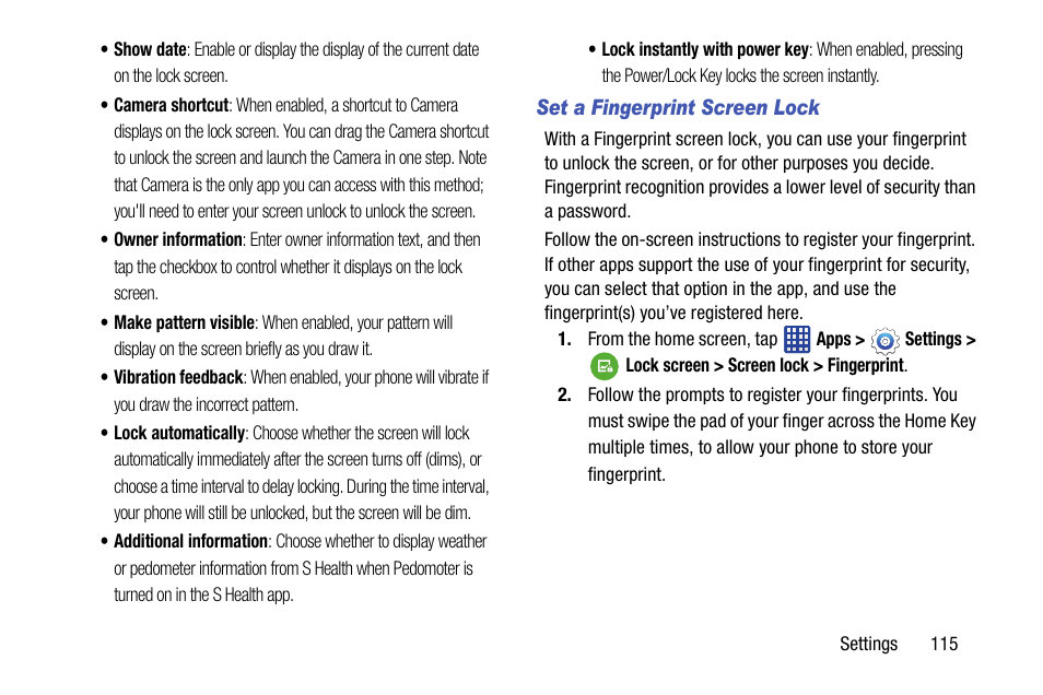 Samsung SM-G900VZDAVZW User Manual | Page 122 / 167