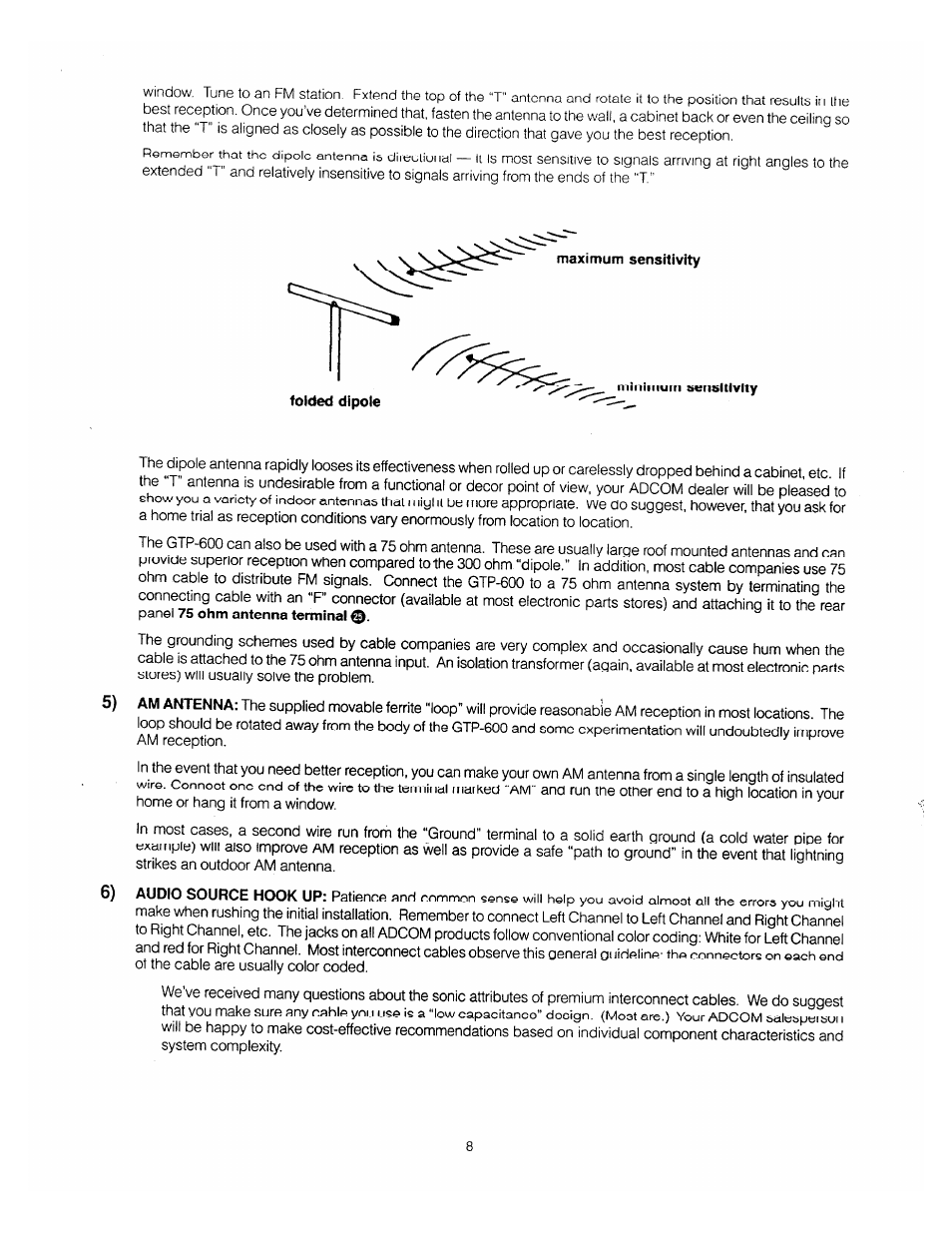 Adcom GTP-600 User Manual | Page 10 / 19