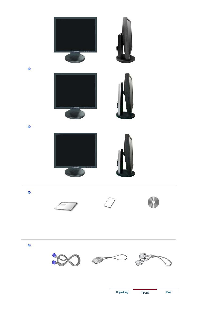 Front | Samsung LS19HAXBBQ-XAA User Manual | Page 11 / 77
