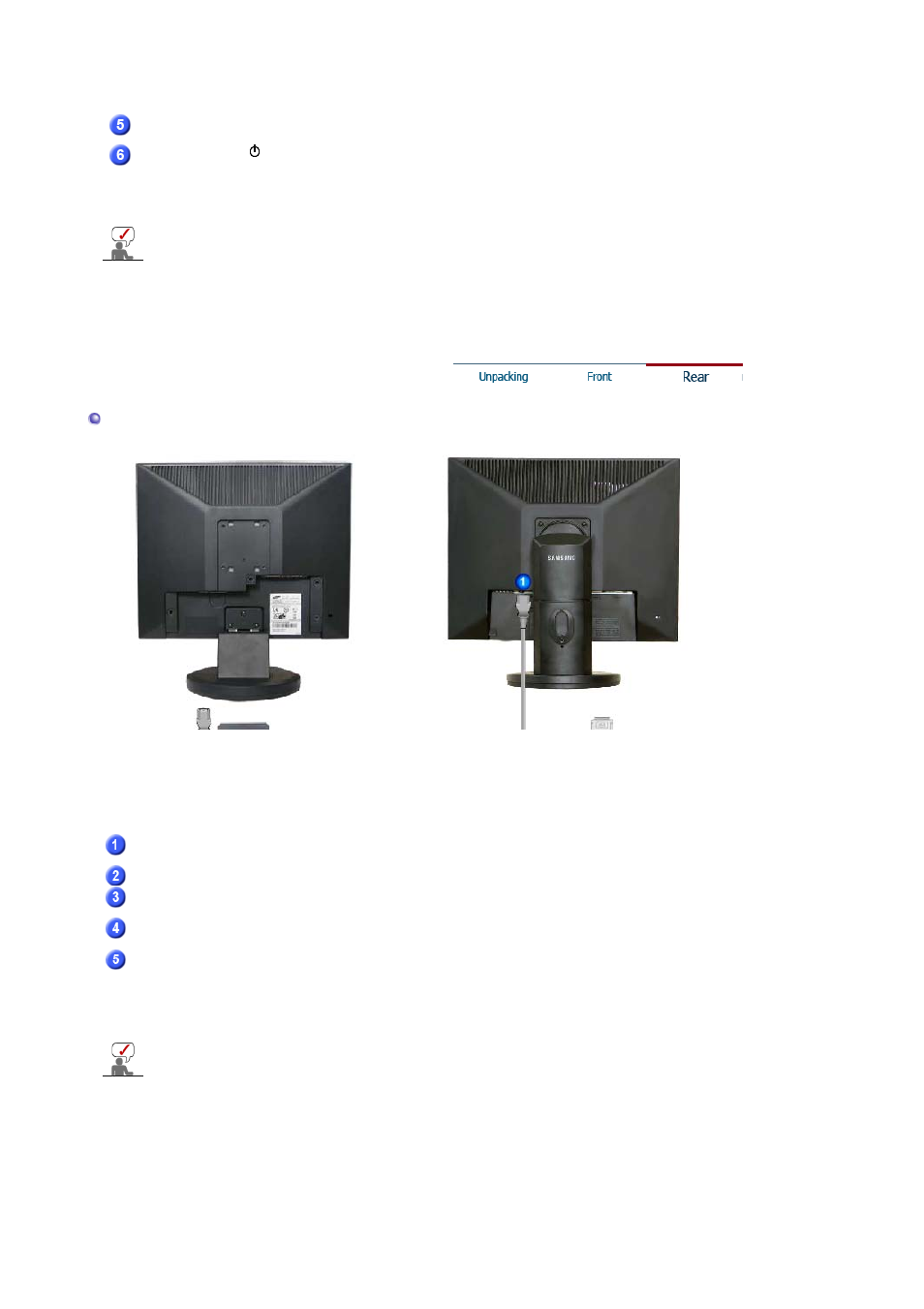 Rear | Samsung LS19HAXBBQ-XAA User Manual | Page 13 / 77