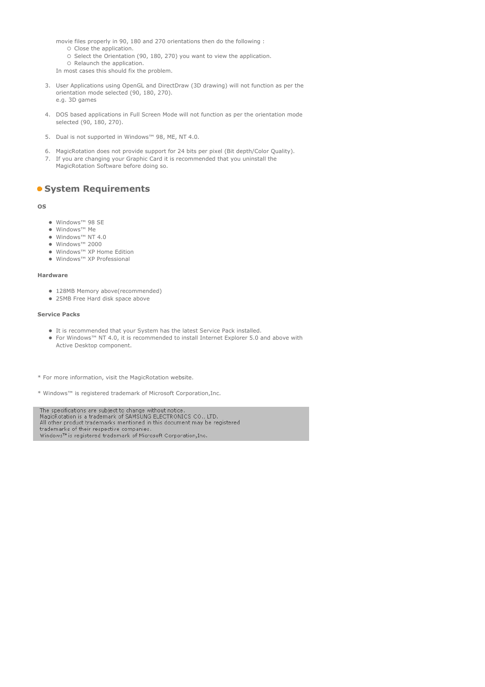 System requirements | Samsung LS19HAXBBQ-XAA User Manual | Page 51 / 77