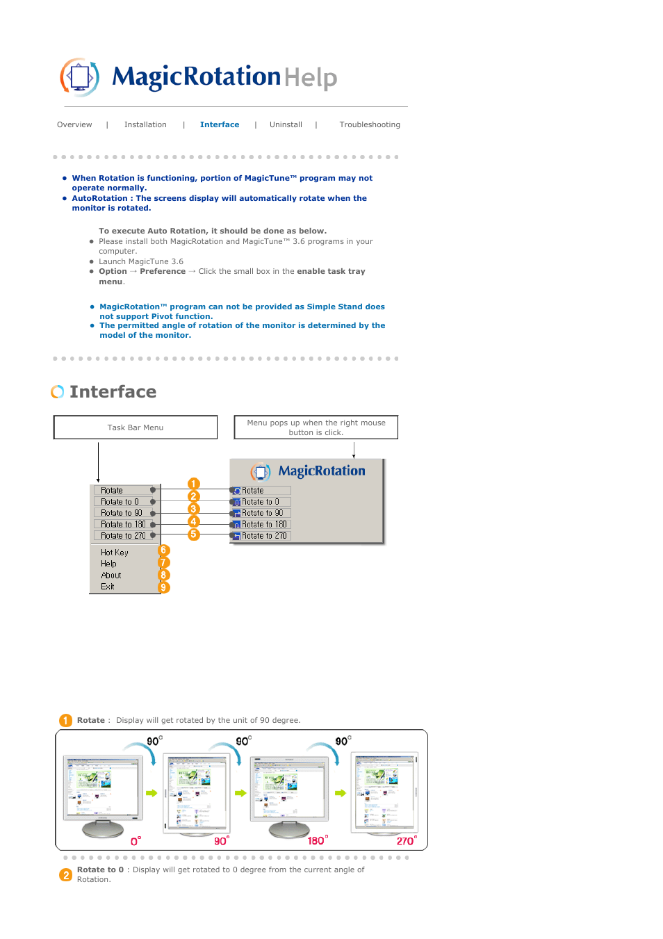 Interface | Samsung LS19HAXBBQ-XAA User Manual | Page 52 / 77