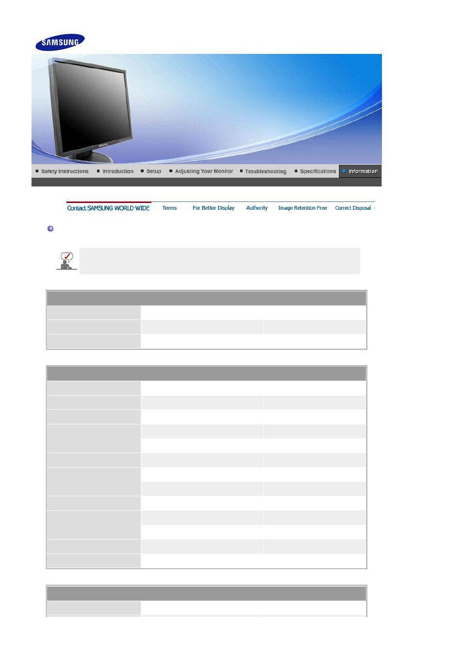 Information, Contact samsung world-wide | Samsung LS19HAXBBQ-XAA User Manual | Page 71 / 77