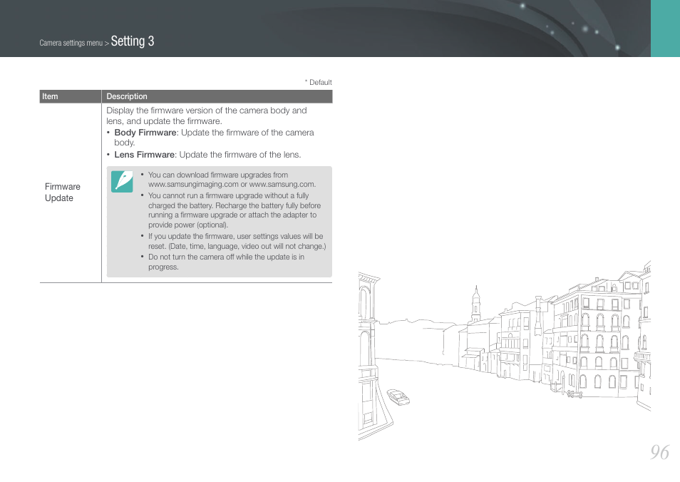 Setting 3 | Samsung EV-NX100ZBABUS User Manual | Page 97 / 137