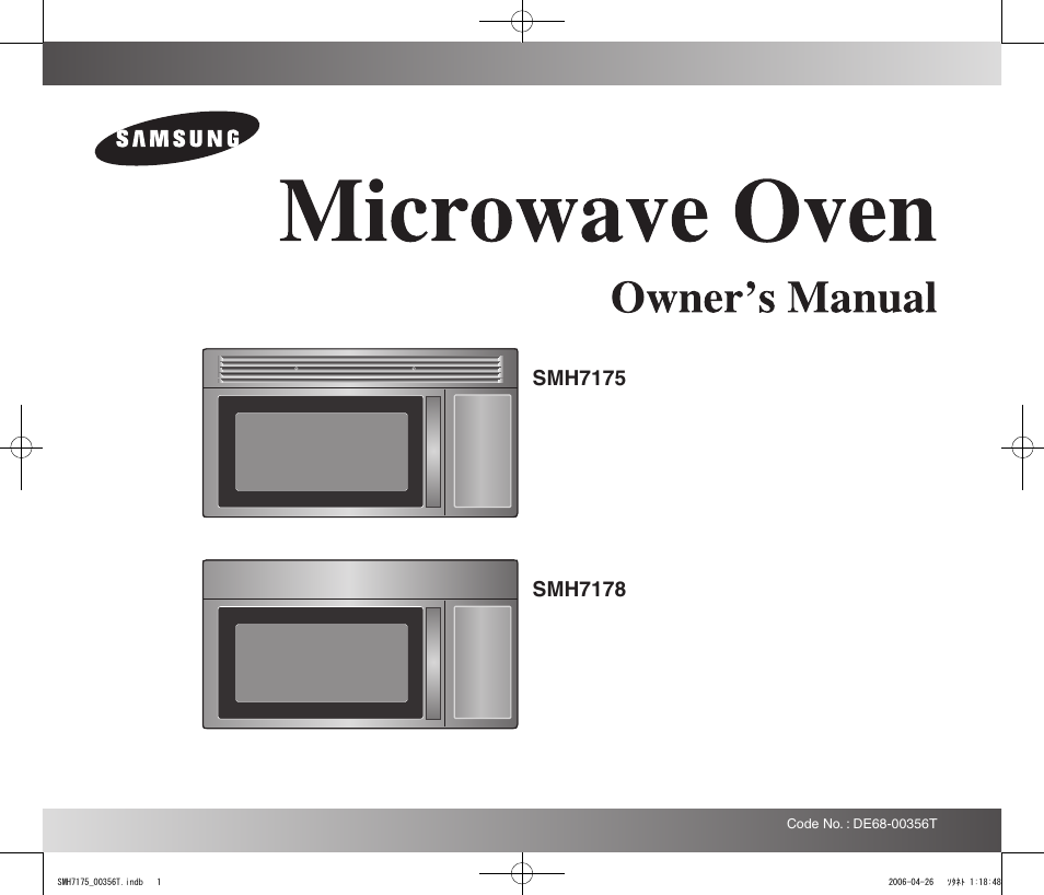 Samsung SMH7178STF-XAC User Manual | 34 pages