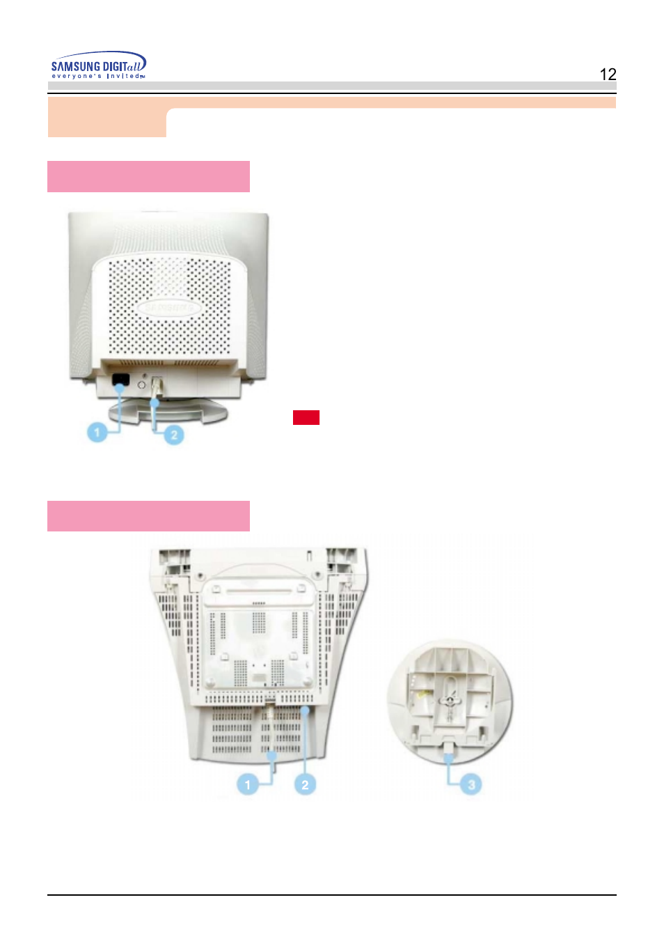 Rear bottom | Samsung PN19LU9L User Manual | Page 12 / 61