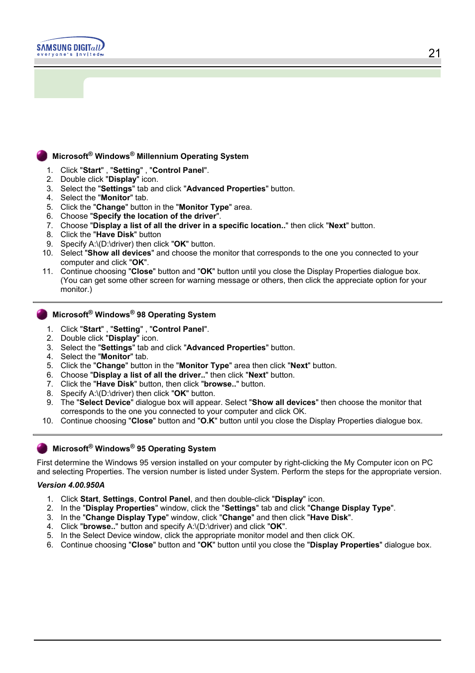 Setup, User’s manual | Samsung PN19LU9L User Manual | Page 21 / 61