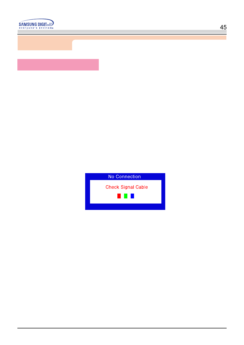 Self-test feature check | Samsung PN19LU9L User Manual | Page 45 / 61