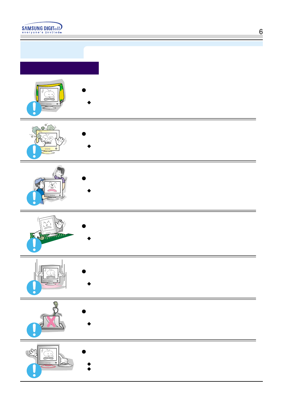 Installation, Safety instructions | Samsung PN19LU9L User Manual | Page 6 / 61