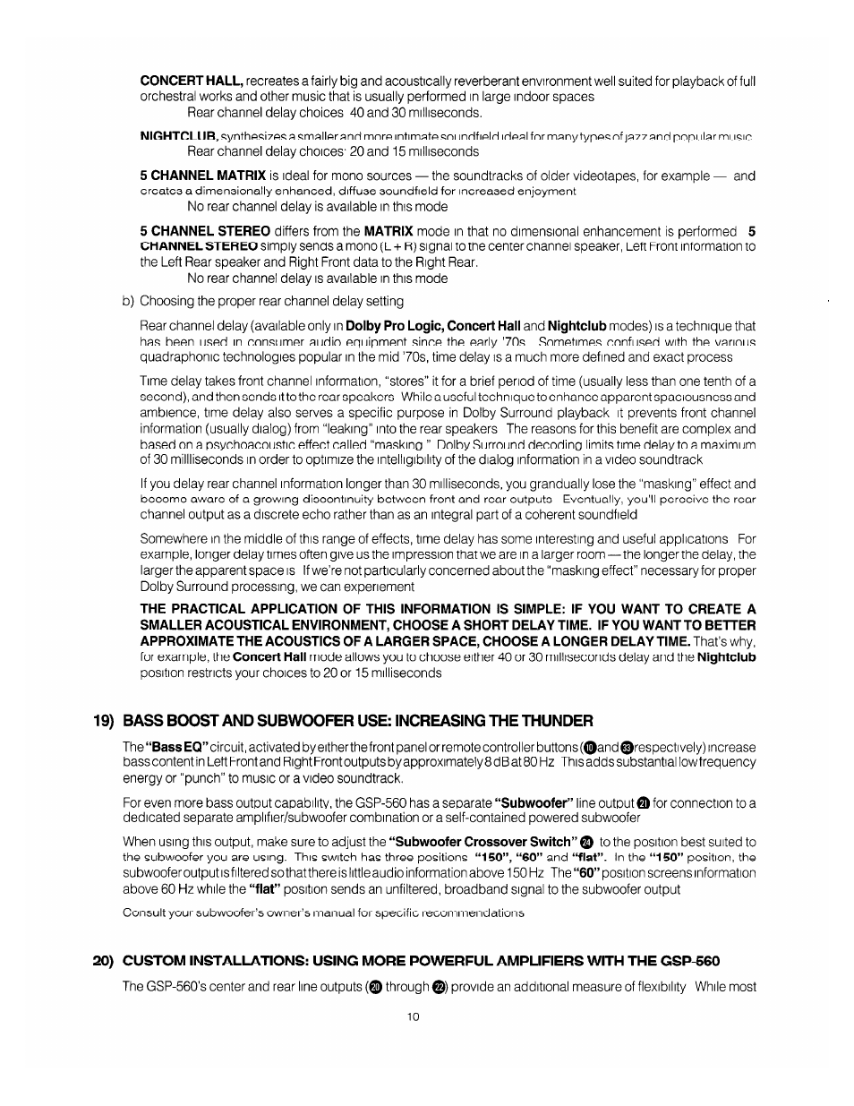 Adcom GSP-560 User Manual | Page 12 / 14