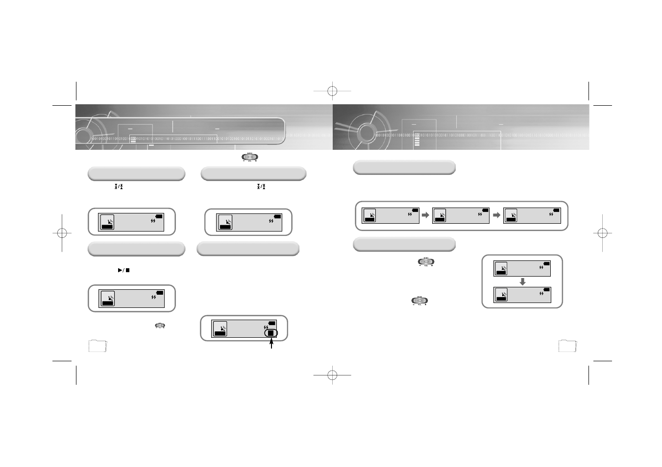 Listening to fm radio, Fm encoding, Manual search for a frequency | Manual storage of a frequency, Automatic storage of a frequency, Searching stored frequencies, Mute function, Automatic search for a frequency | Samsung YP55V-XAX User Manual | Page 21 / 33