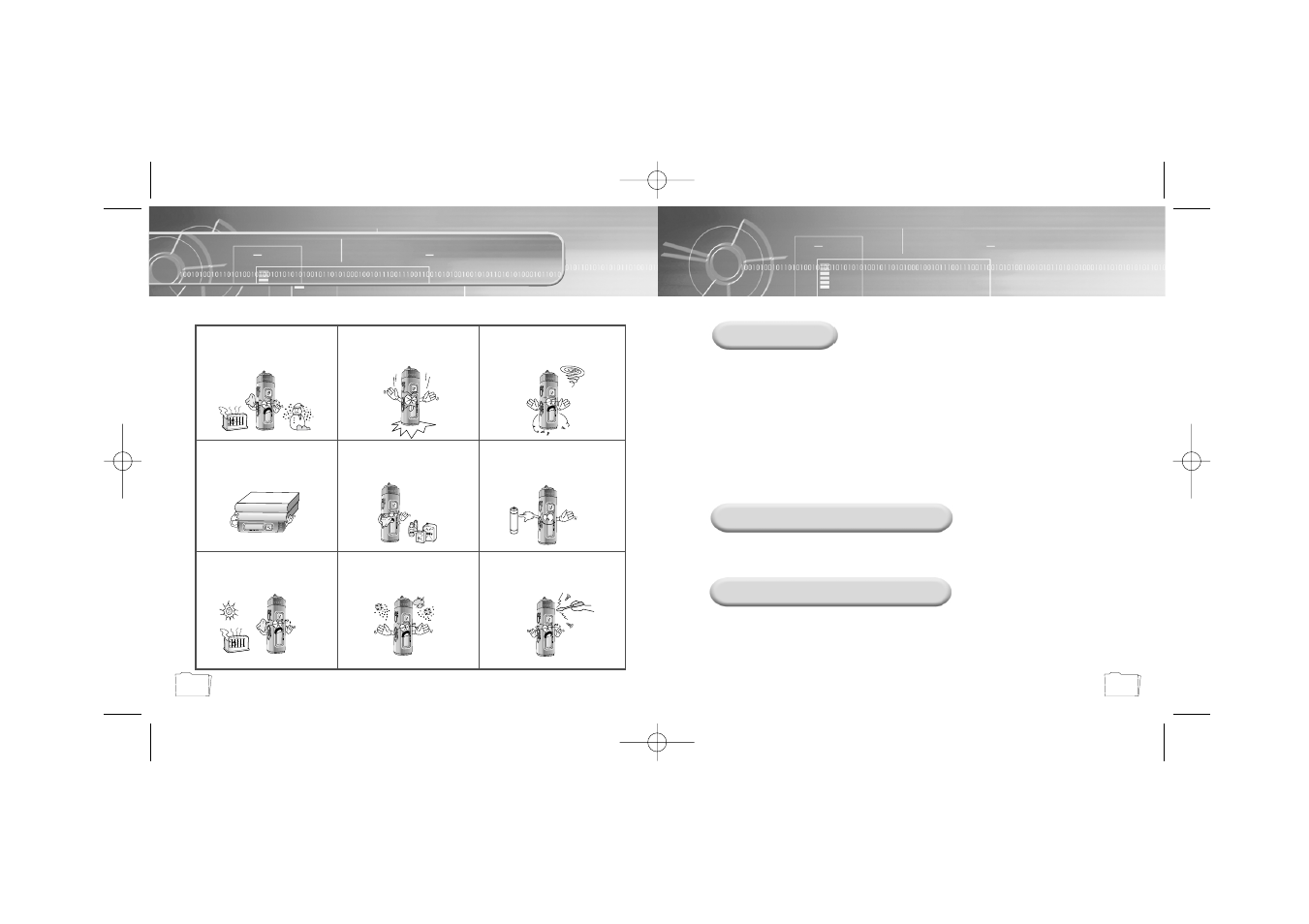 Preparations, Safety instructions, Earphones | Environmental information, Ambient operating conditions | Samsung YP55V-XAX User Manual | Page 3 / 33