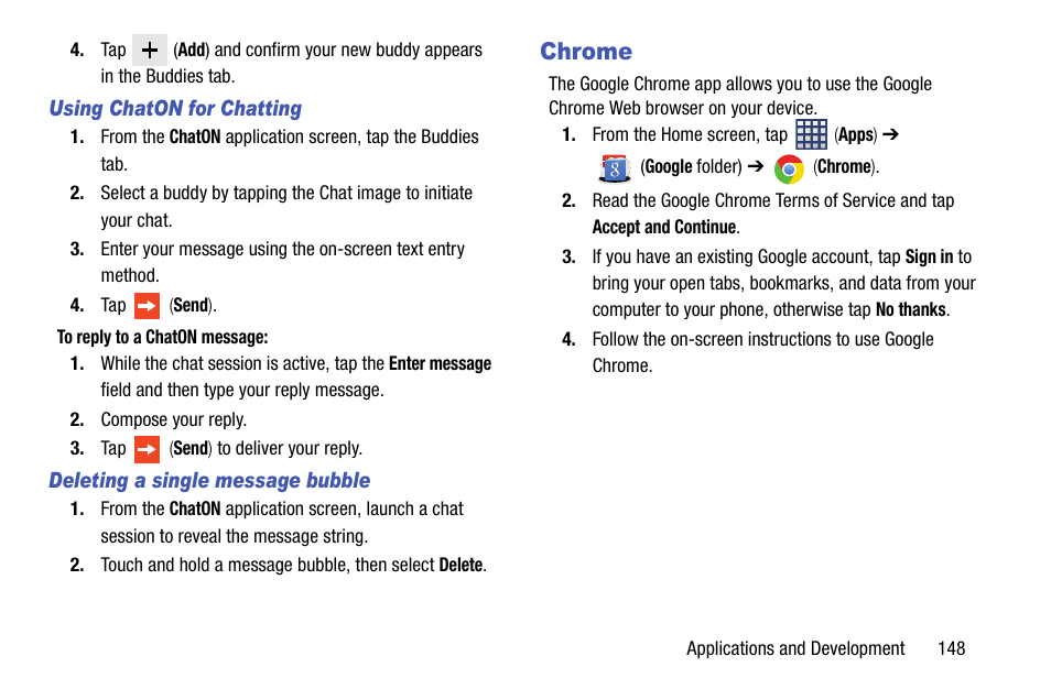 Chrome | Samsung SM-N900TZKETMB User Manual | Page 155 / 332