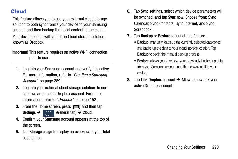 Cloud | Samsung SM-N900TZKETMB User Manual | Page 297 / 332