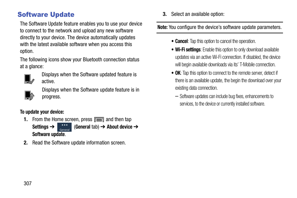Software update | Samsung SM-N900TZKETMB User Manual | Page 314 / 332